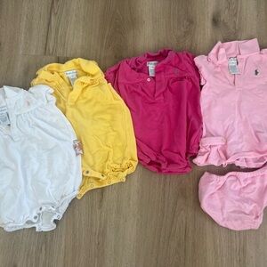 Ralph Lauren Polo Colorful Baby Set